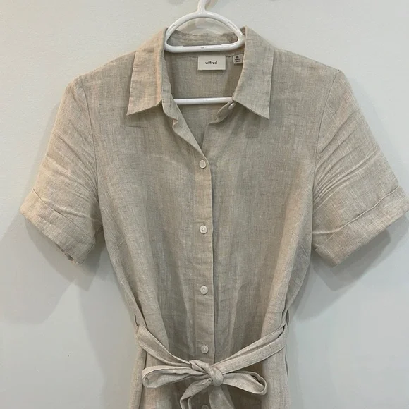 SOLD-    Aritzia Eleta Linen dress - Picture 3 of 12